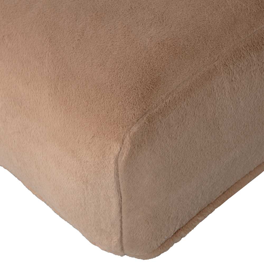 Aufblasbare Sessel Endry in Beige aus Webplüsch (2er Set)