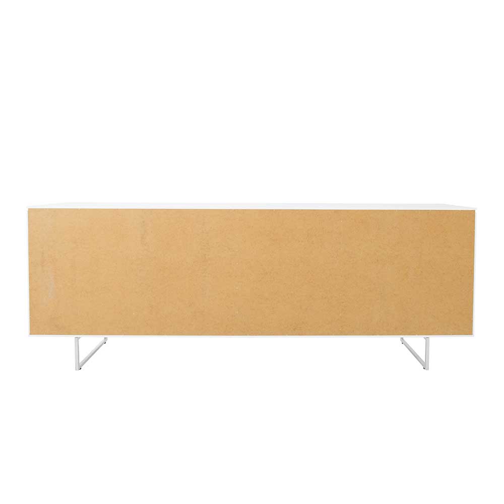 Esszimmer Sideboard Unvela in Weiß und Eiche Optik im Skandi Design