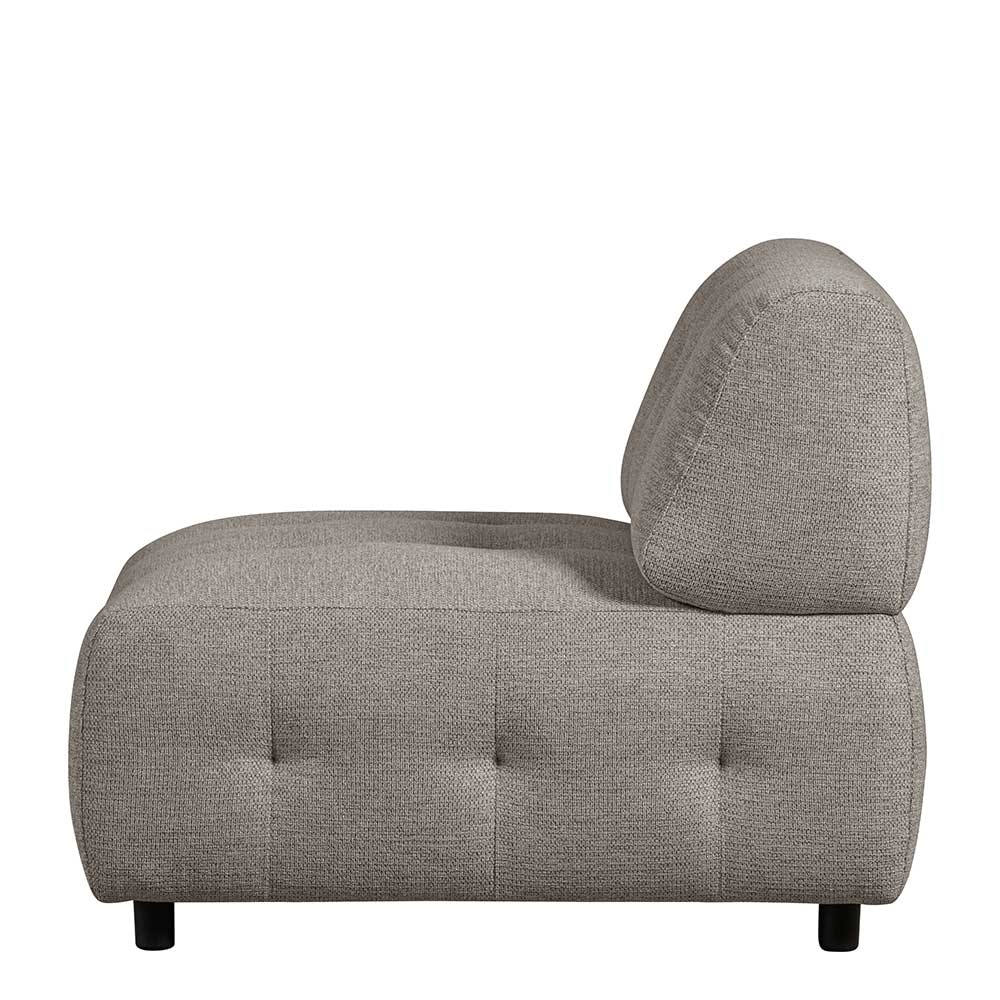 Graugrünes Couch Element Aberdeen aus Chenillegewebe 90 cm breit