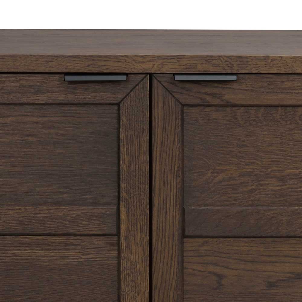 Sideboard Seaflair aus Eiche Massivholz und Metall 160 cm breit