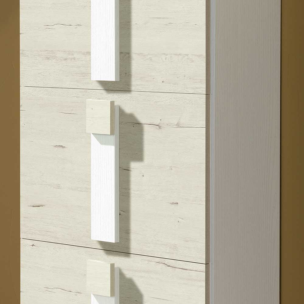 Schuh Klappschrank Istamon in Creme Weiß 65 cm breit