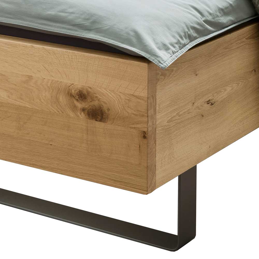 Doppelbett Kosra im Industrie und Loft Stil mit 180 cm Breite