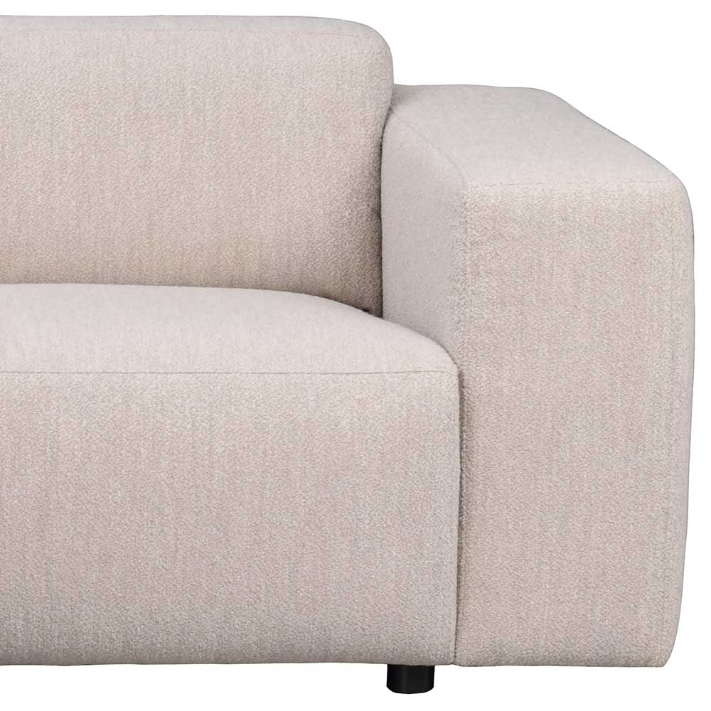 Cremefarbenes Ecksofa Mezzo in modernem Design 234 cm breit