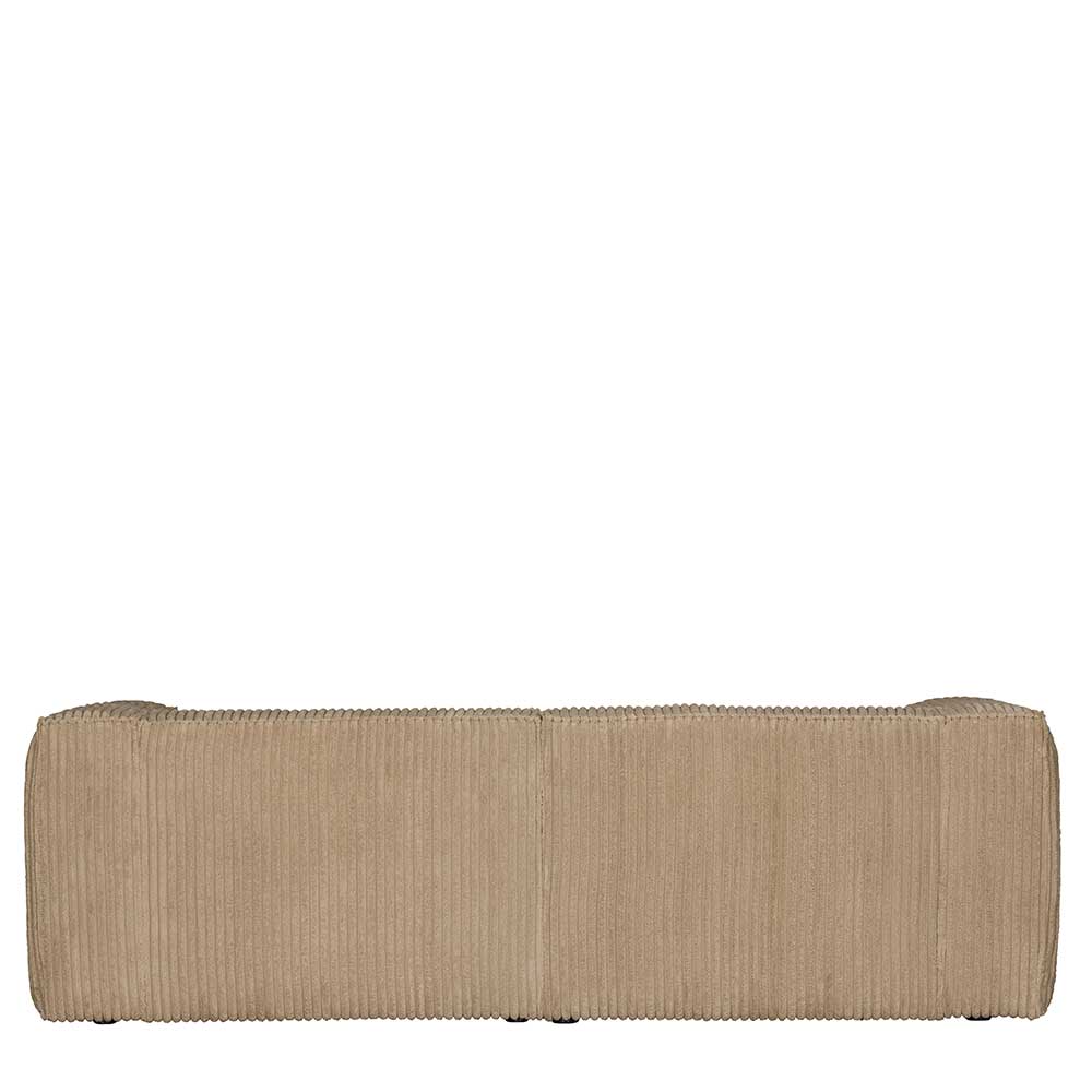 Breitcord Sofa Kurtinia in Beige mit 66 cm Sitztiefe