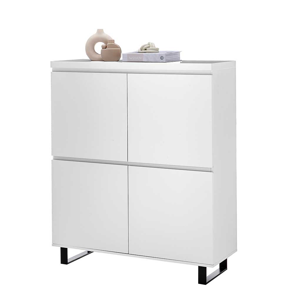 Highboard Meho in modernem Design mit Bügelgestell aus Metall