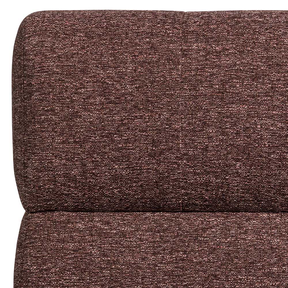 Modulares Couch Element Rasfera in Mauve aus Strukturstoff 90 cm breit