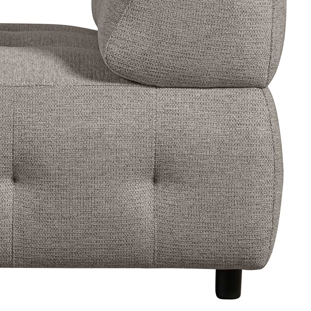 Graugrünes Couch Element Aberdeen aus Chenillegewebe 90 cm breit