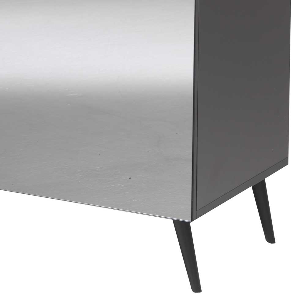 Modernes Design Sideboard Tsinati in Grau - Front glasbeschichtet