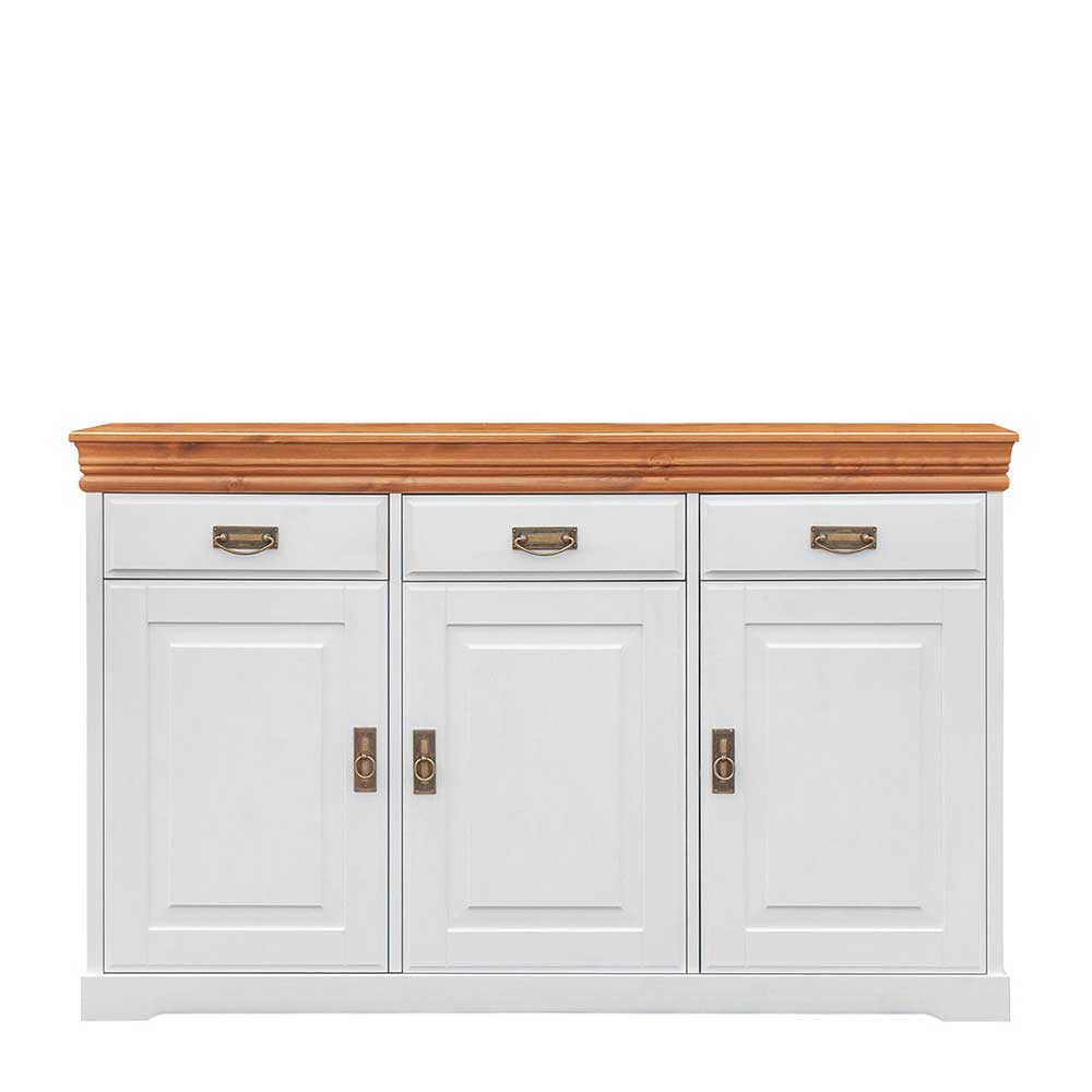 Sideboard Limita aus Kiefer Massivholz mit drei Schubladen