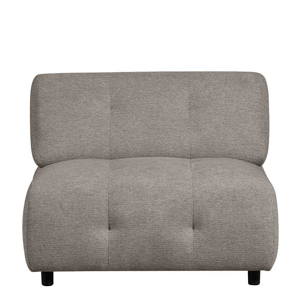 Graugrünes Couch Element Aberdeen aus Chenillegewebe 90 cm breit