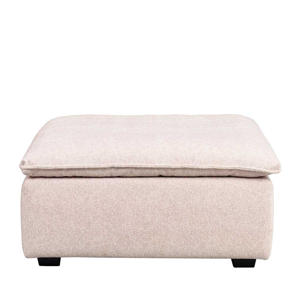 Moderner Couchhocker Tajibo in Beige mit 45 cm Sitzhöhe