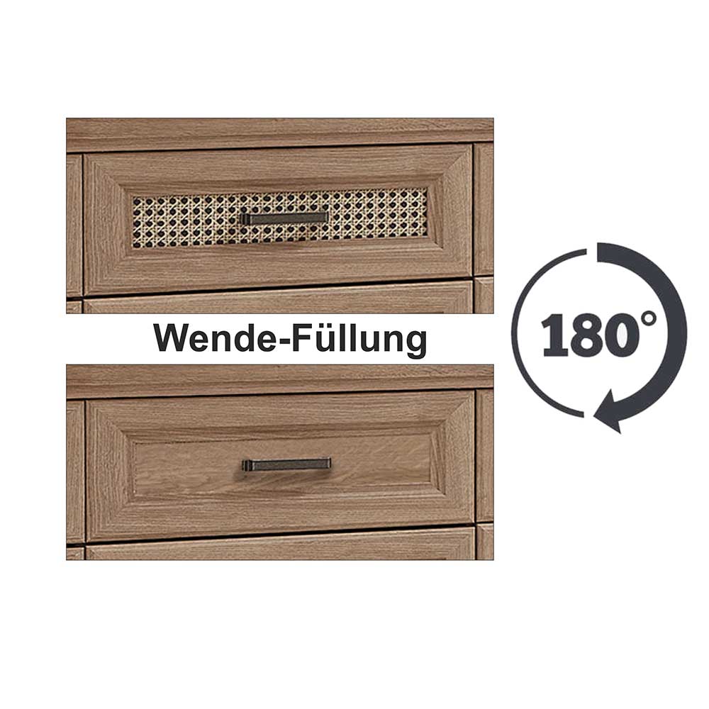 Highboard Sovi mit LED Beleuchtung im Landhausstil