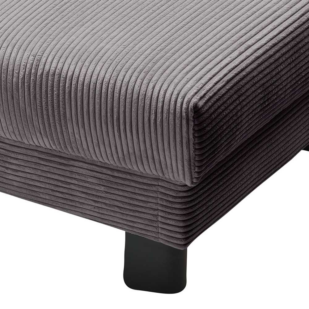 Ausklappbares Sofa Viodora mit Schlaffunktion aus Cord