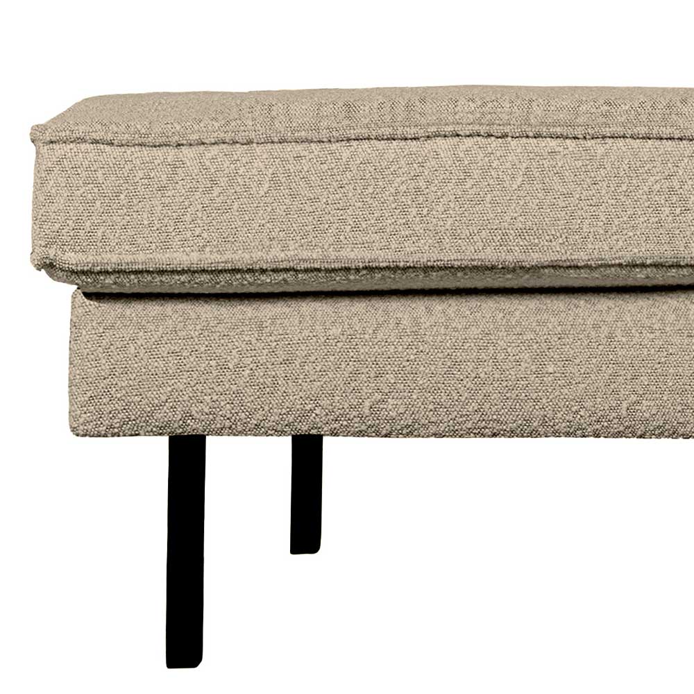 Daybed Retro Stil Catanias in Beige Boucle mit Fußgestell aus Metall