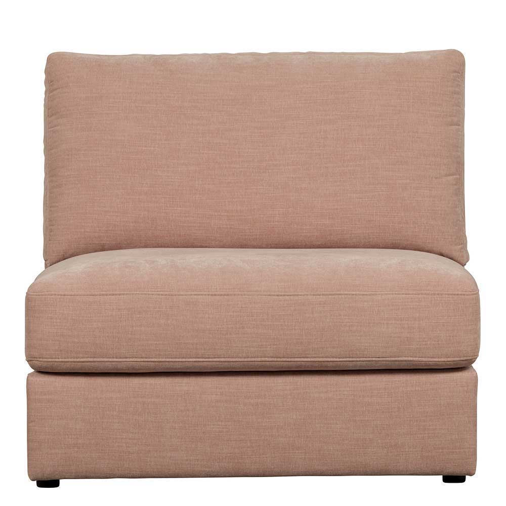 Rosa Modulsofa Oktamian in modernem Design mit vier Sitzplätzen