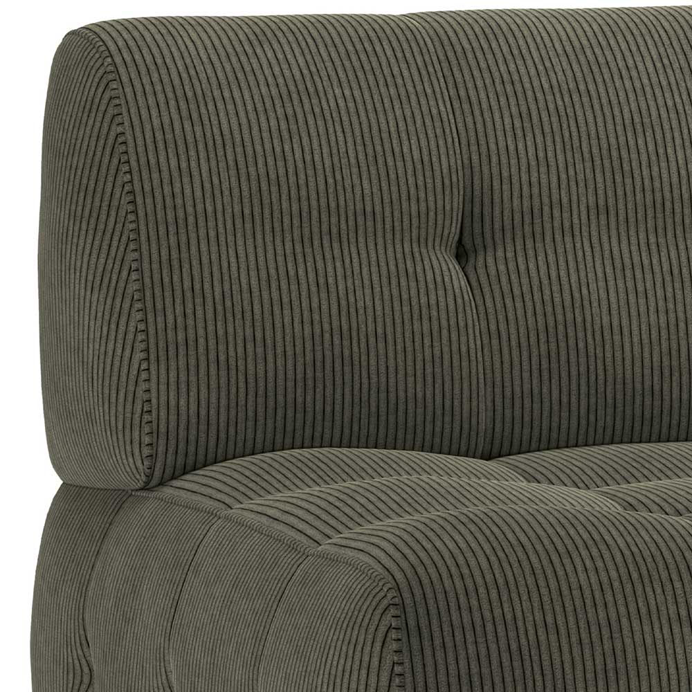 Modulsofa Element Cord Grenada in Blassgrün - 90 cm breit