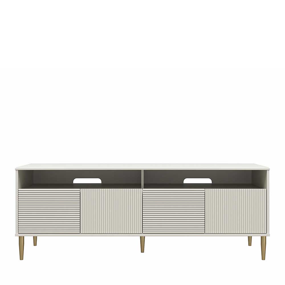 TV Lowboard Seletana in Taupe im Skandi Design