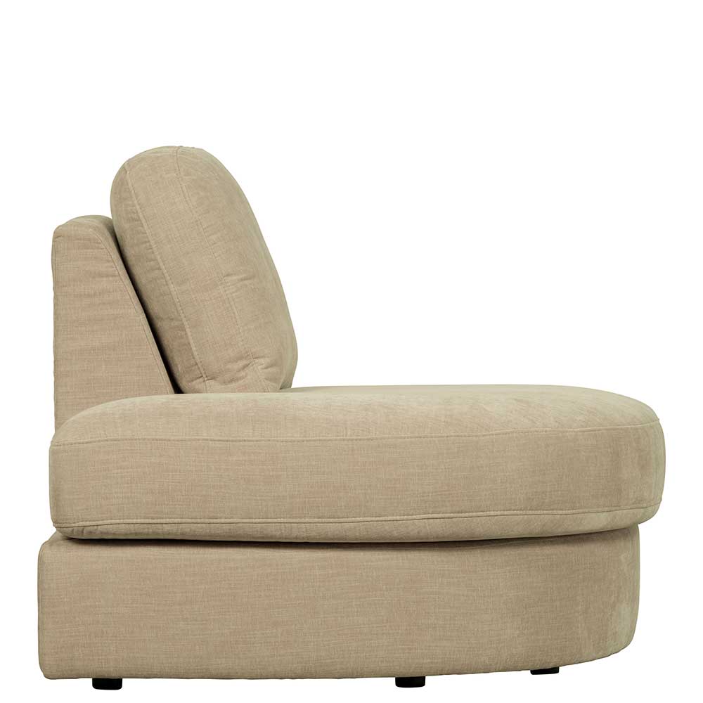 Modulsofa Abschluss Element links Pilamonia in Beige 44 cm Sitzhöhe