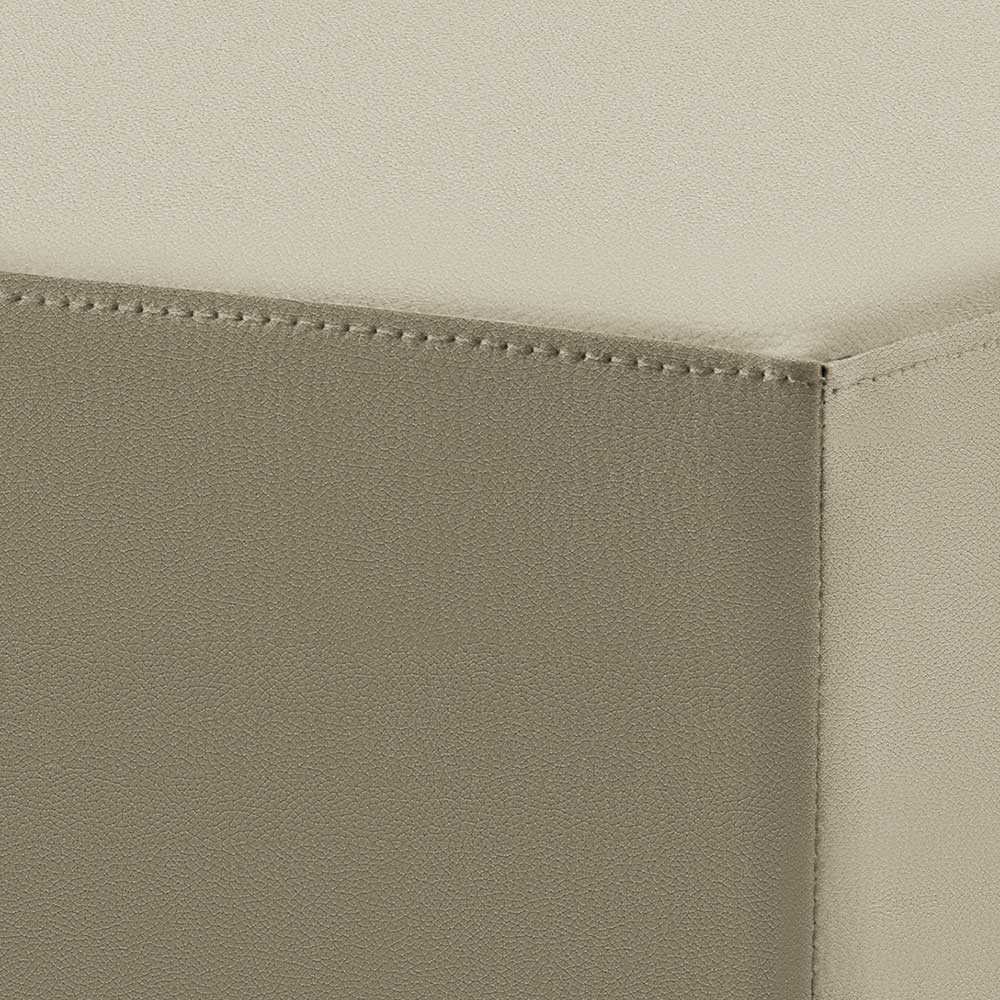 Moderner Barstuhl Aribert mit 81 cm Sitzhöhe in Taupe & Perlsilberfarben