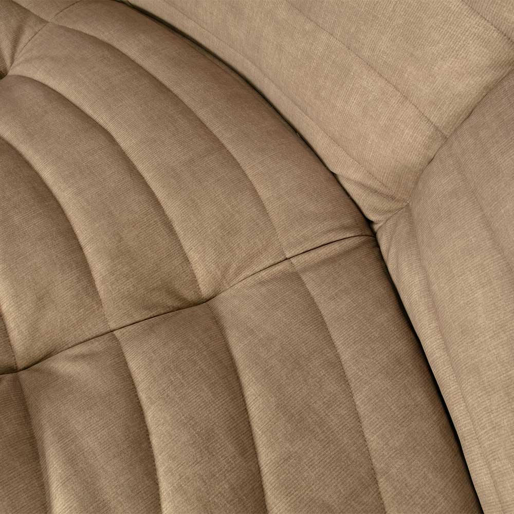 Couch Eckelement Harper in Beige Samt 200 cm breit