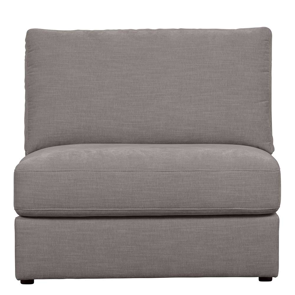 Einsitzer Couch Fredoco in Grau Modulsofa Element