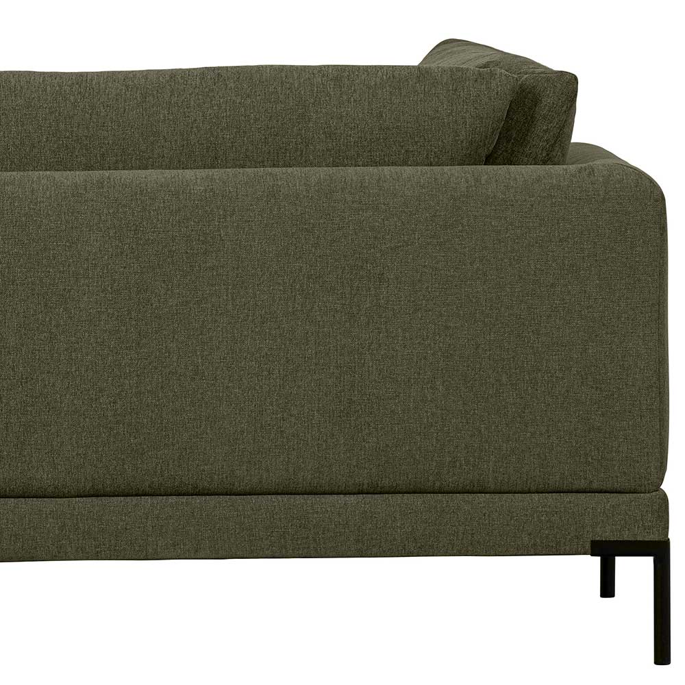 Modul Sofa Chaiselongue Skaceto in Dunkelgrün 200 cm breit