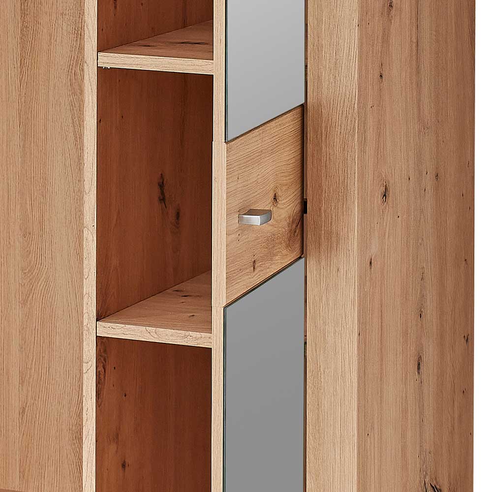 Garderobenschrank Barossio mit Spiegeltür 193 cm hoch