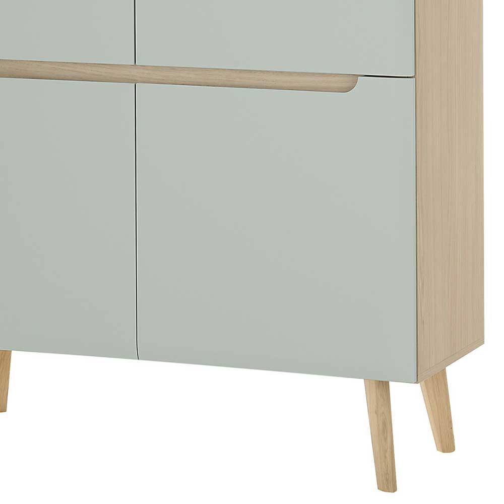 Highboard Casmas im Skandi Design mit Vierfußgestell