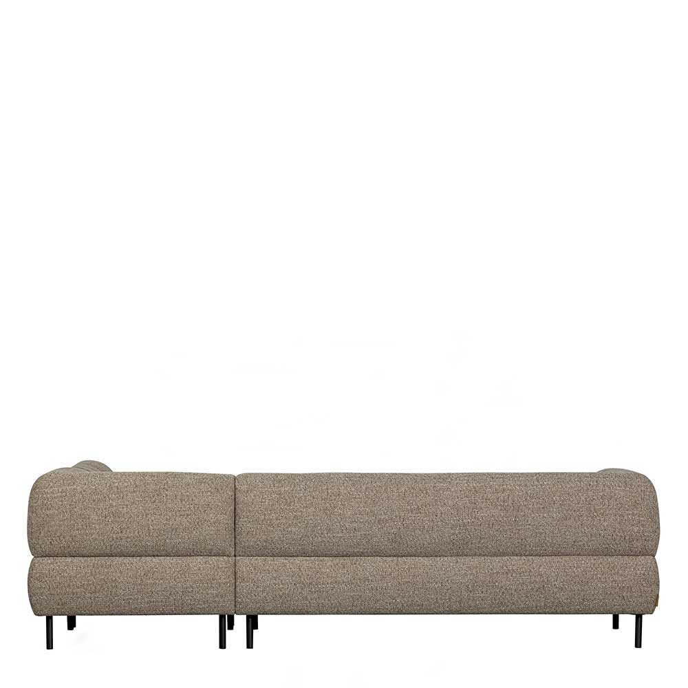 Hellbraune Polsterecke Cardiff in modernem Design 267 cm breit