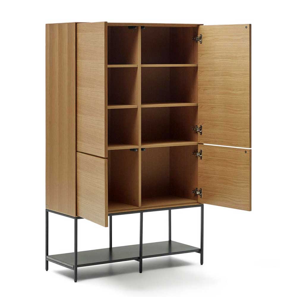 Großes Highboard Zoryac in modernem Design - Eichefarben