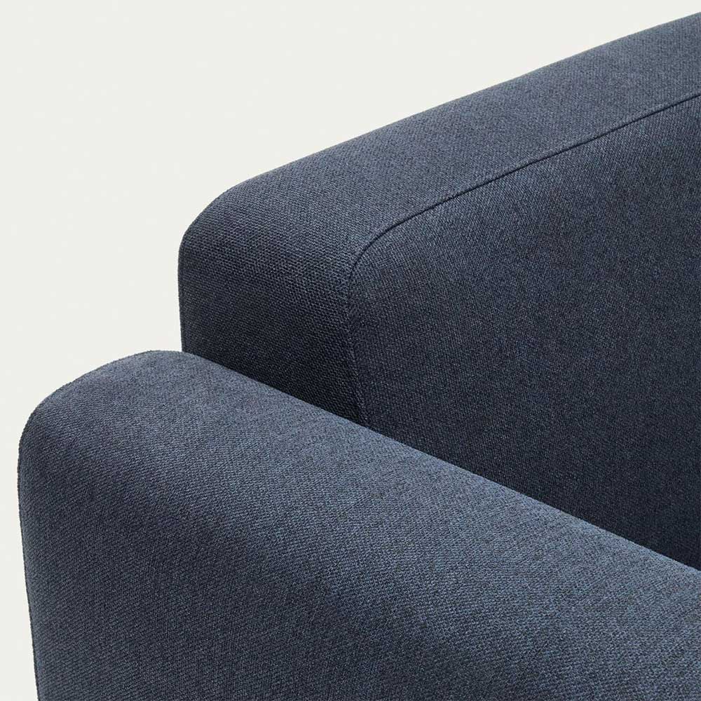 Dreisitzer Couch Badryca in Dunkelblau 263 cm breit