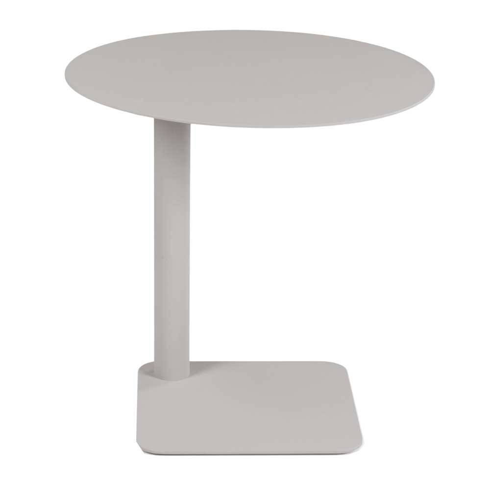 Metall Beistelltisch Flinn mit runder Tischplatte in modernem Design