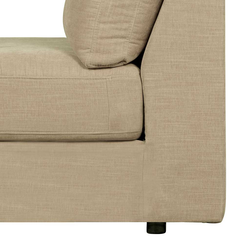 Einsitzer Couch Pilamonia in Beige Modulsofa Element