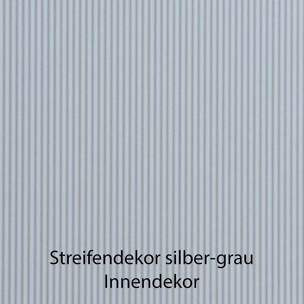 Drehtürenschrank modern Sanctos 247 cm breit Front glasbeschichtet