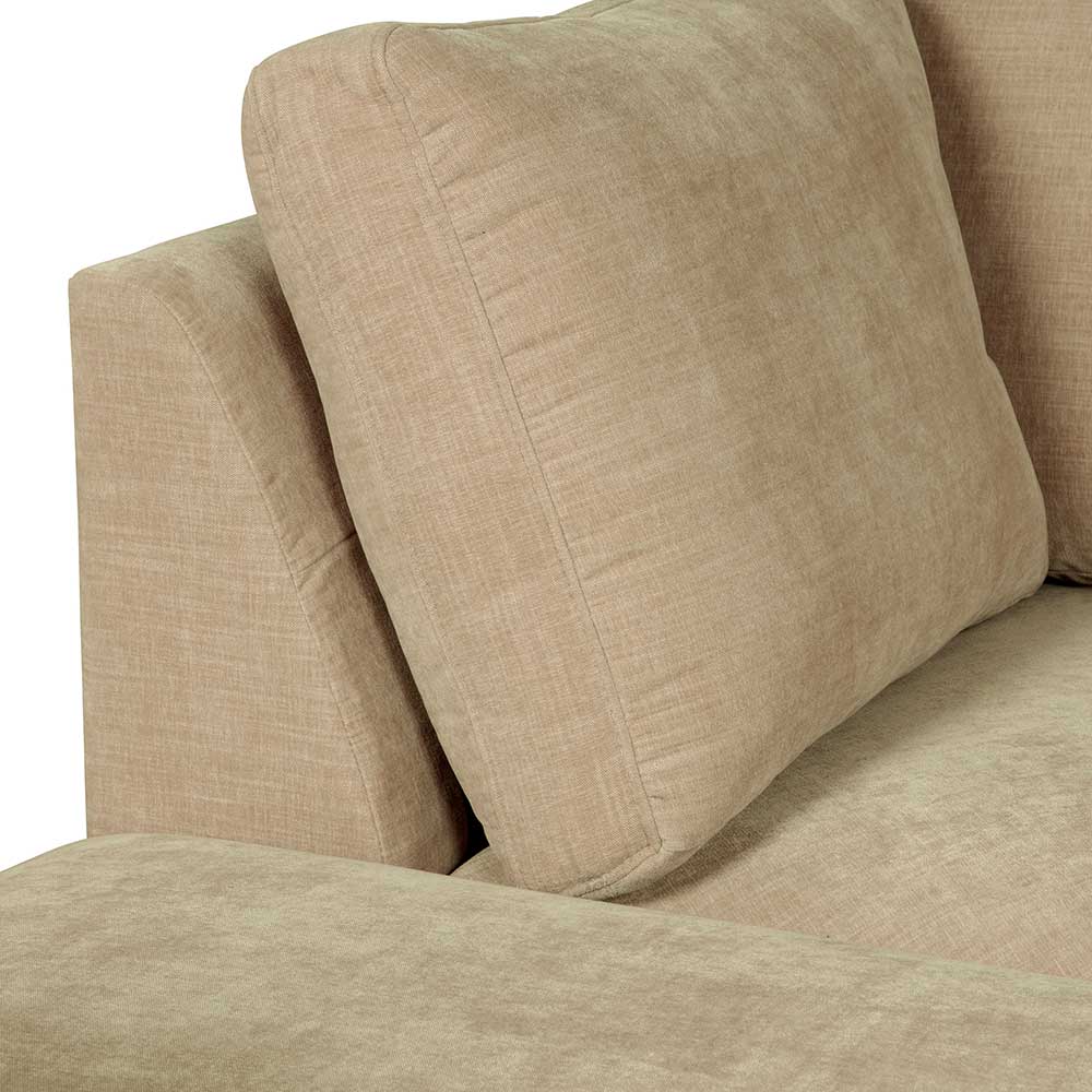 Eckelement Modulsofa Pilamonia in Beige mit Webstoff Bezug