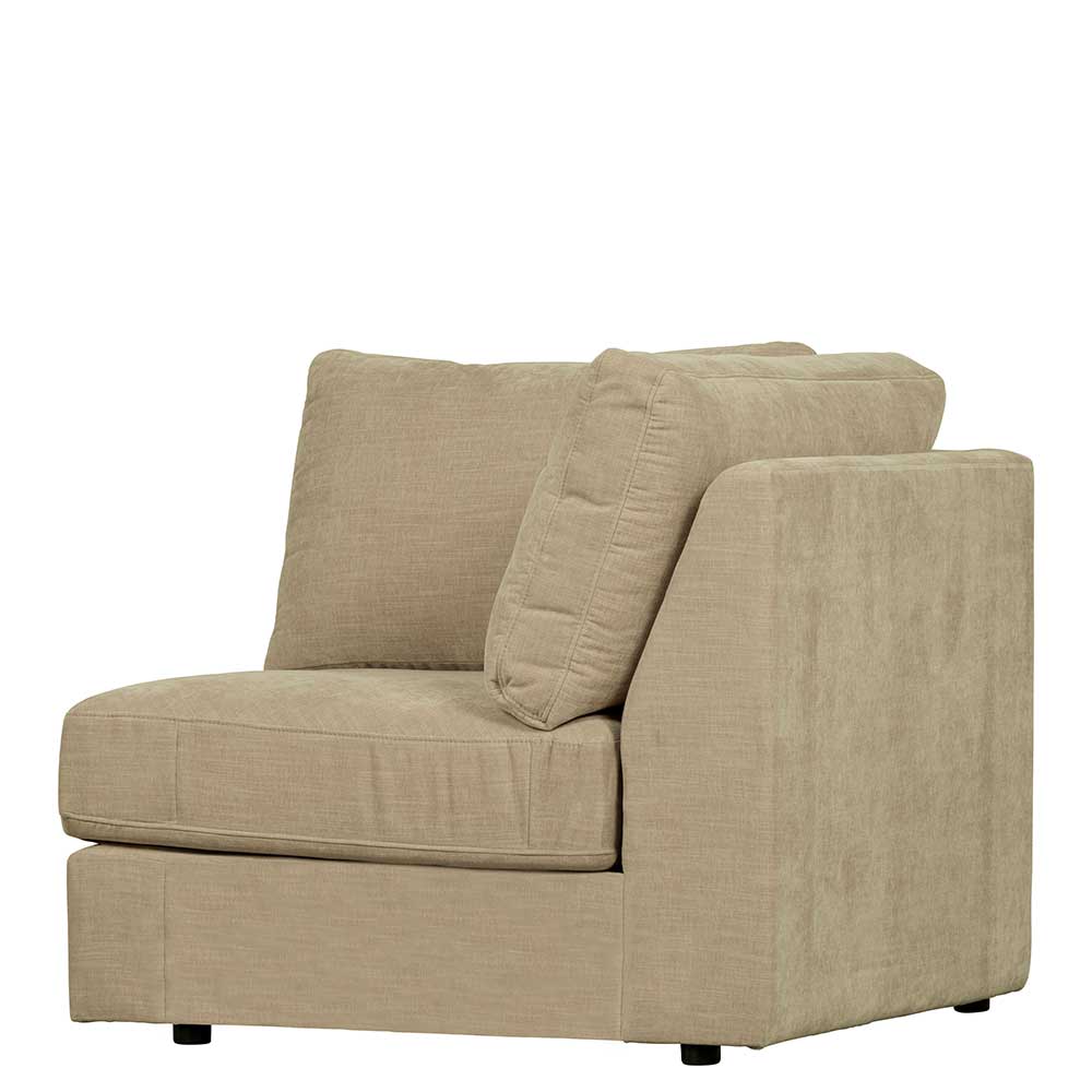 Eckelement Modulsofa Pilamonia in Beige mit Webstoff Bezug