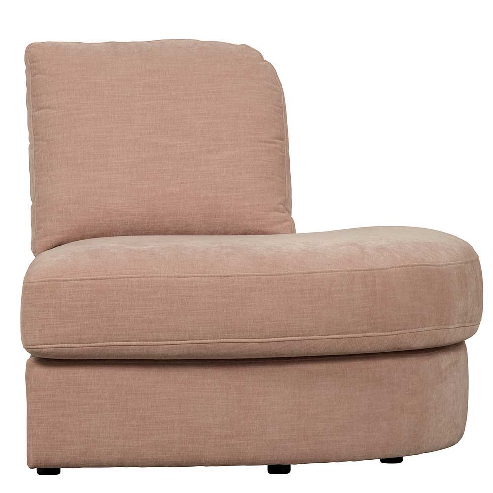 Rosa Modulsofa Oktamian in modernem Design mit vier Sitzplätzen