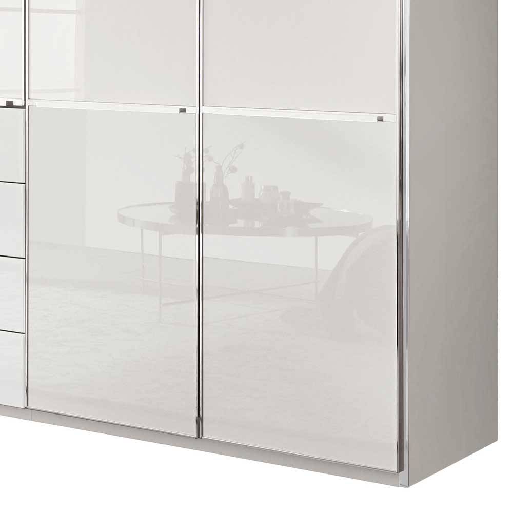 XL Kleiderschrank Bean mit Drehtüren Front glasbeschichtet