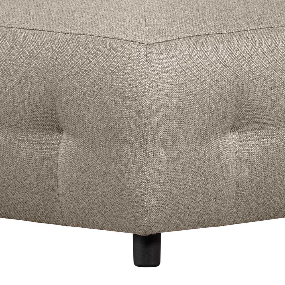 Graues Sofa Eckmodul Stecma aus Webstoff 90 cm breit