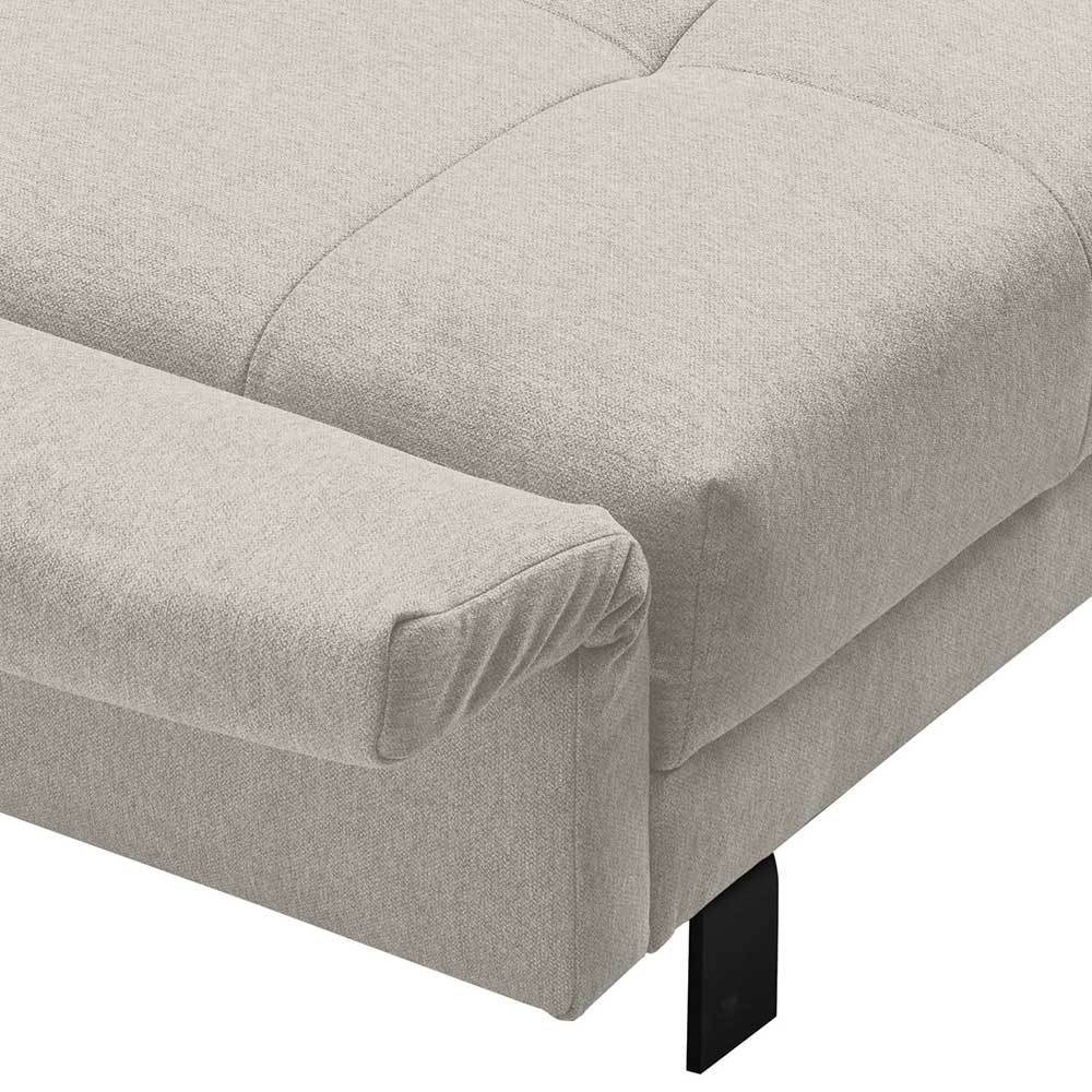 Schlafsofa Crafts mit Vierfußgestell aus Metall in modernem Design