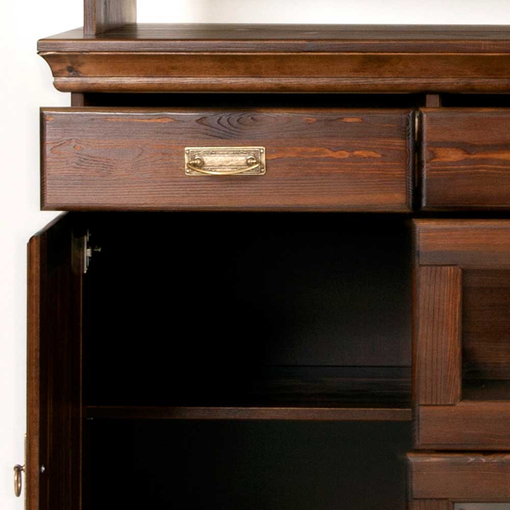 Wohnzimmer Buffetschrank Valhion im Kolonialstil 168 cm hoch