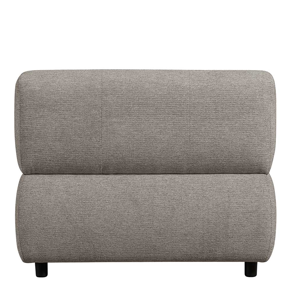 Graugrünes Couch Element Aberdeen aus Chenillegewebe 90 cm breit