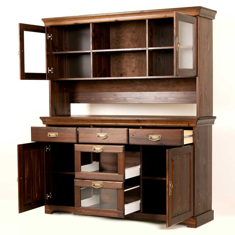 Wohnzimmer Buffetschrank Valhion im Kolonialstil 168 cm hoch