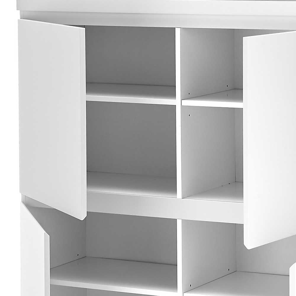 Highboard Meho in modernem Design mit Bügelgestell aus Metall