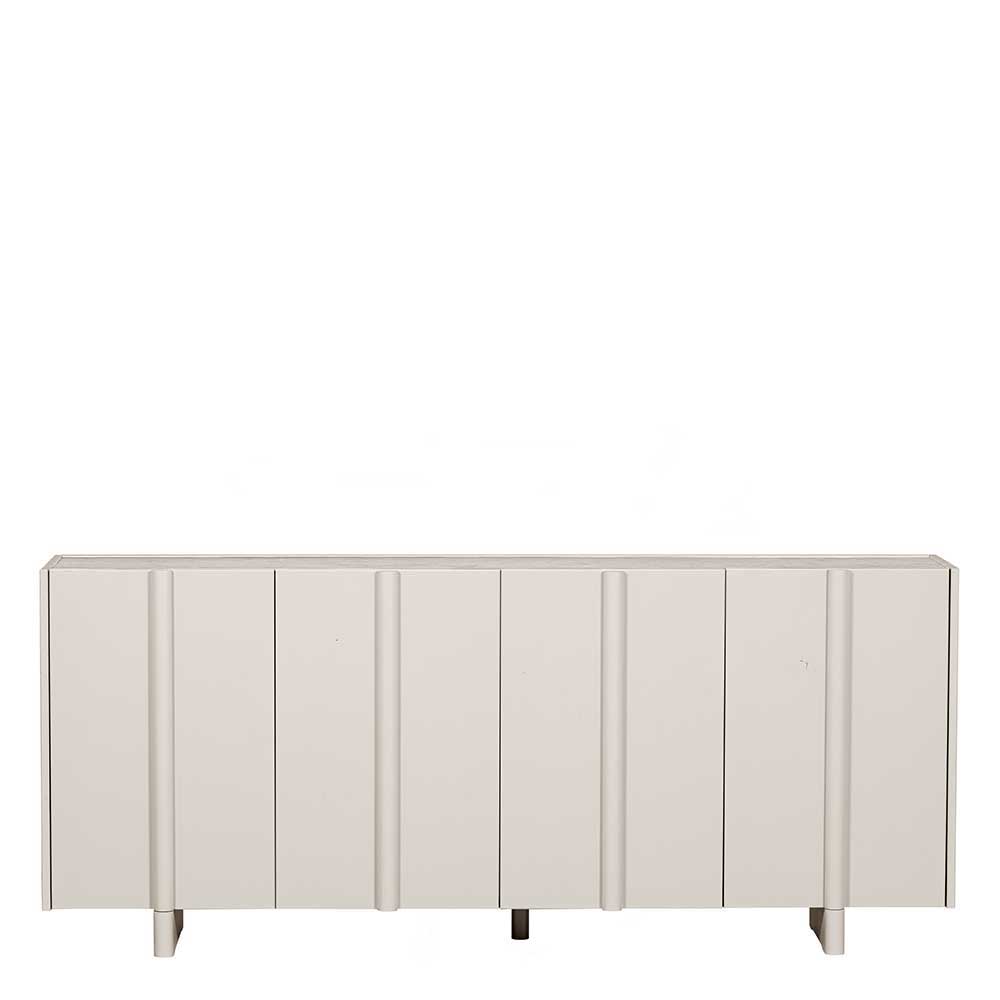 Modernes Sideboard Kidur in Hellgrau 200 cm breit - 85 cm hoch