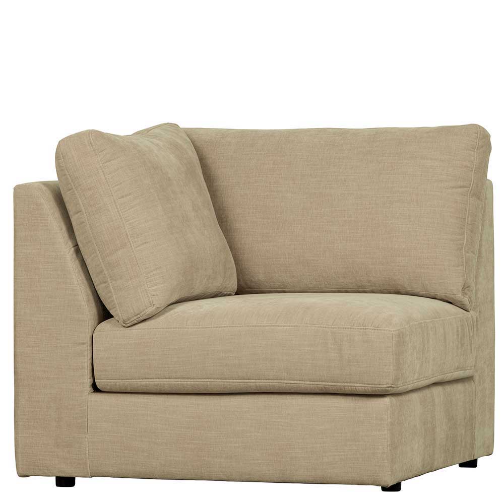 Sofa Kombination Pilamonia mit fünf Modulen in Beige Webstoff