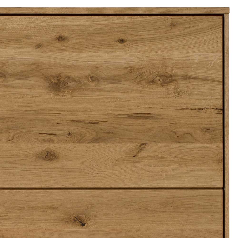 Massivholzschrank Klever aus Wildeiche 145 cm hoch