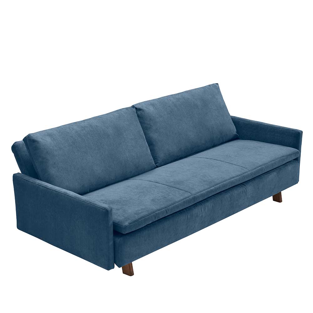 Made in Germany Klappsofa Kobi in Blau und Eichefarben