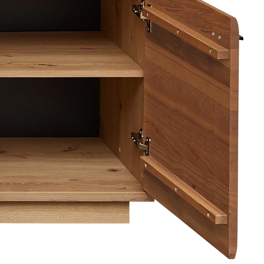 Fernsehunterschrank Rhoen mit zwei Schubladen und Türen 166 cm breit