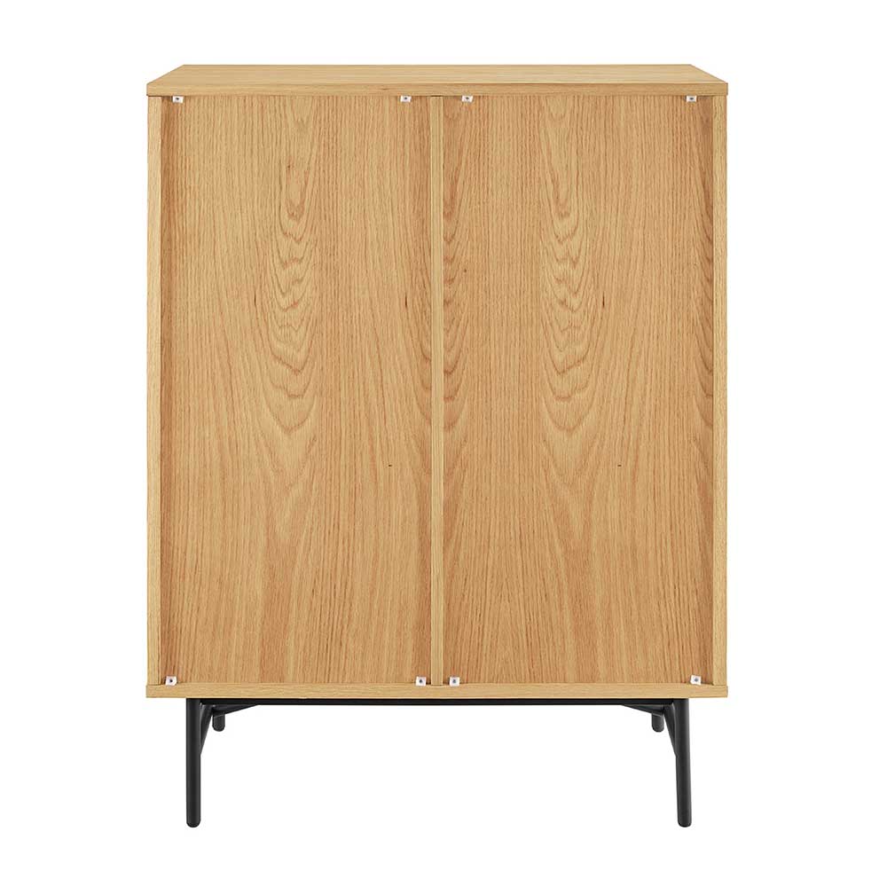 Highboard Durian mit Vierfußgestell aus Metall im Skandi Design